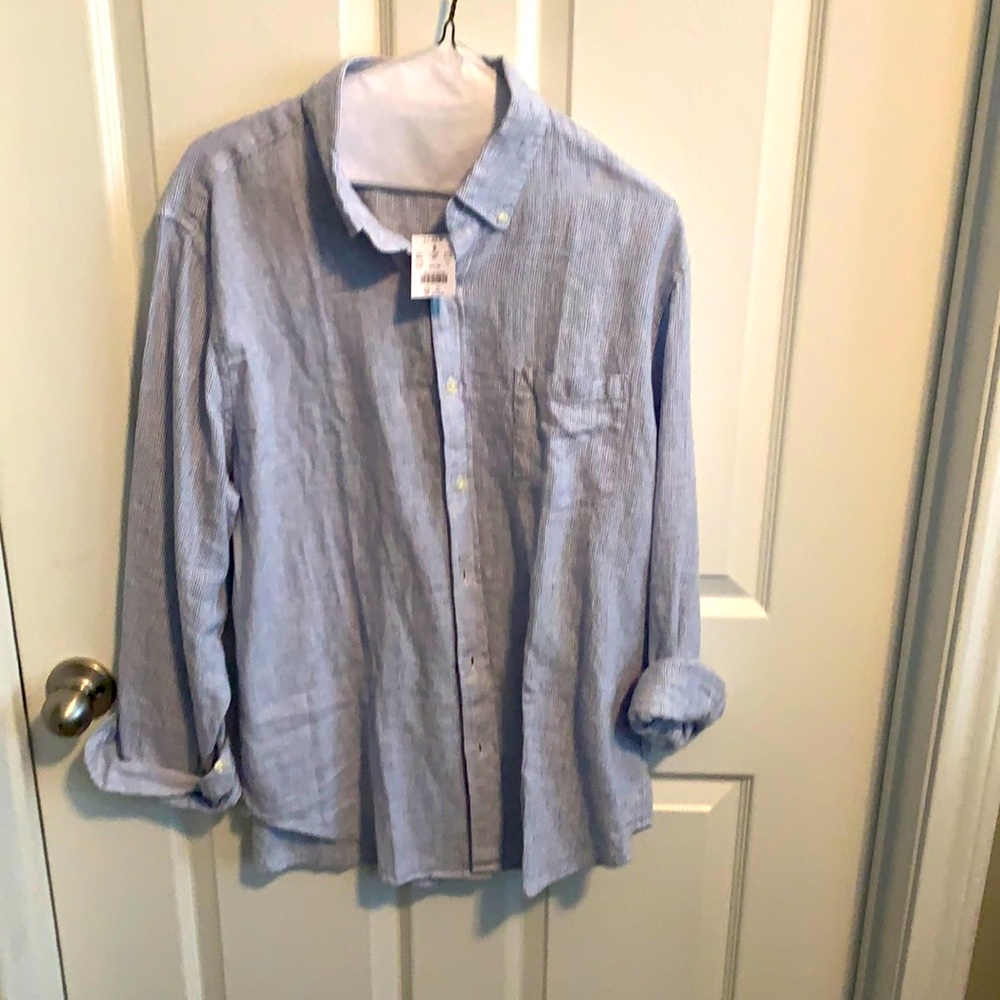 J. Crew L Button Up Shirt - Linen